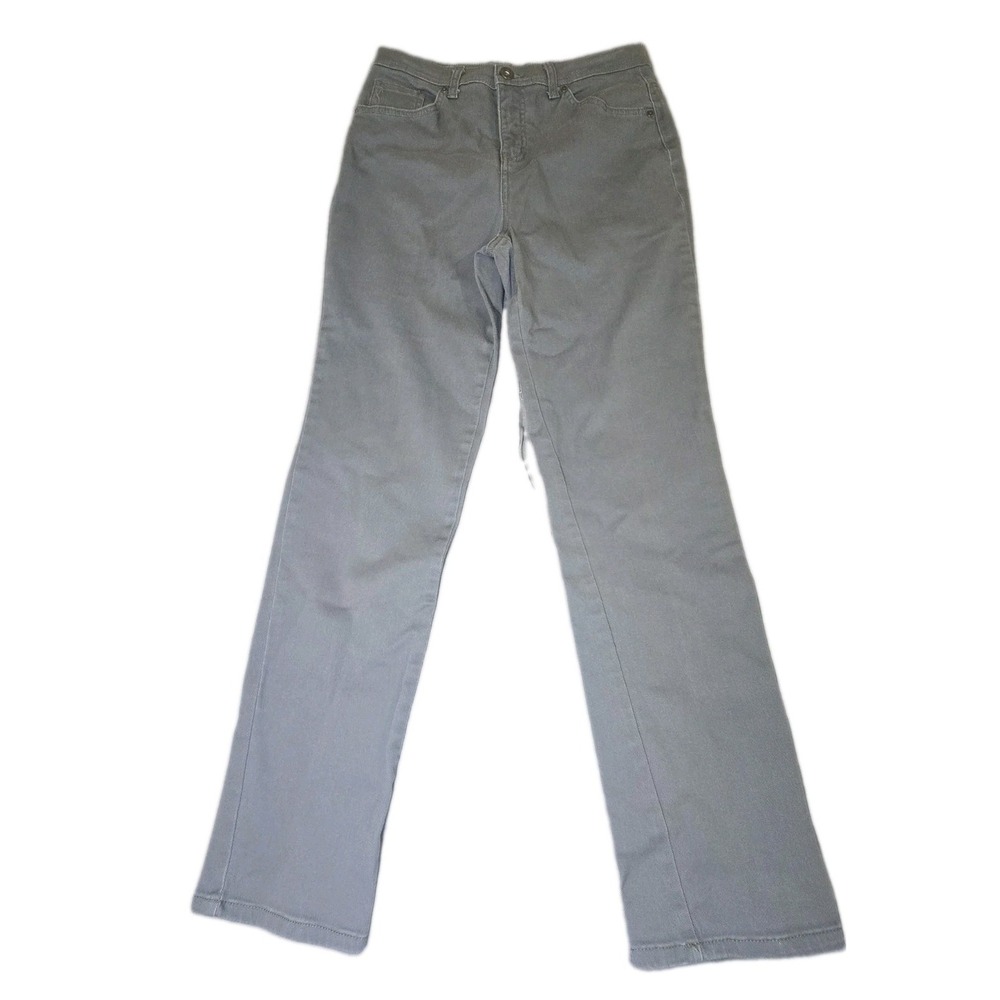 Style & Co Jeans Womens Size 6 Gray Tummy Control Tapered Leg Denim Pants